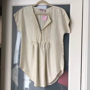 Calypso Cream Blouse size S.